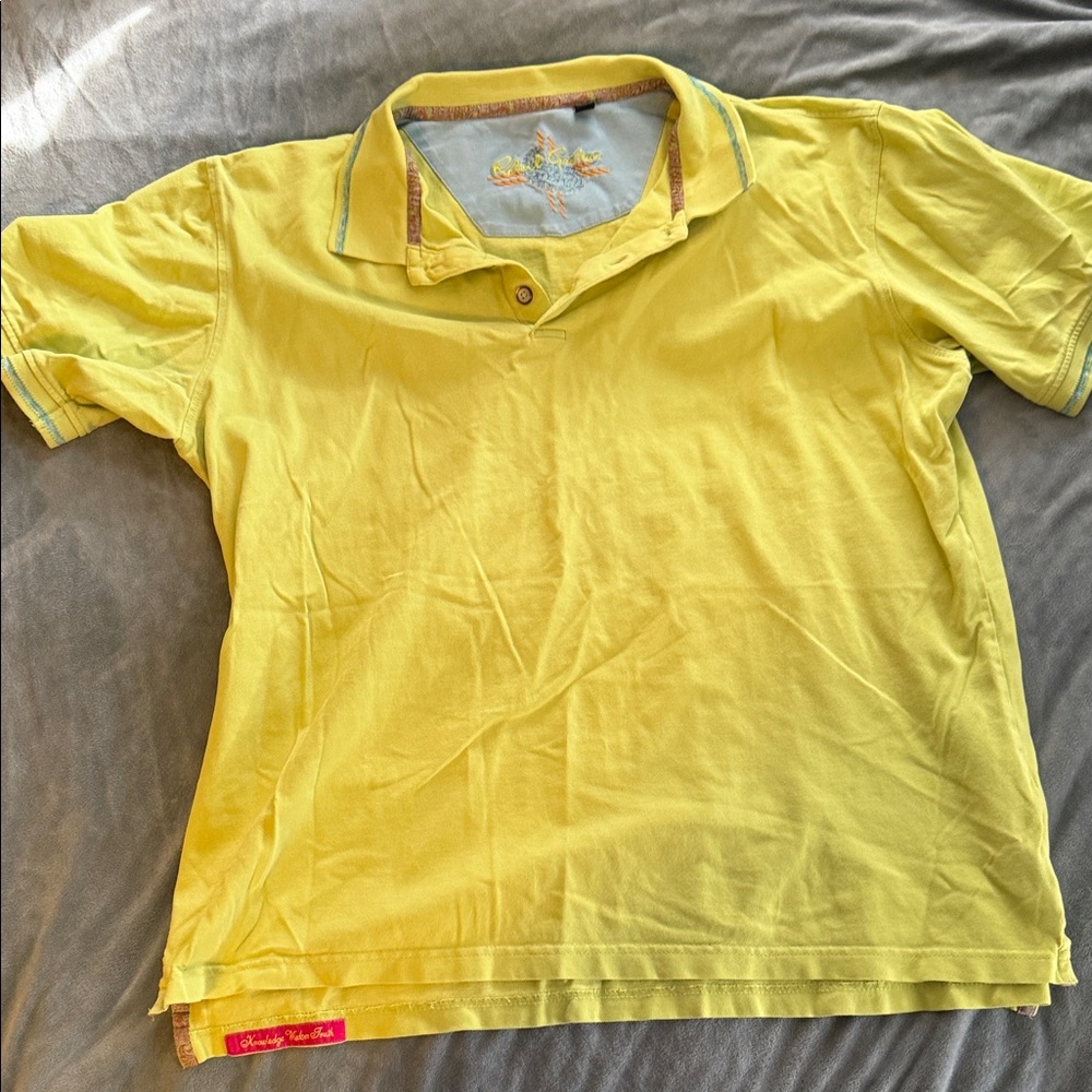 Robert Graham Bright Yellow Polo Shirt